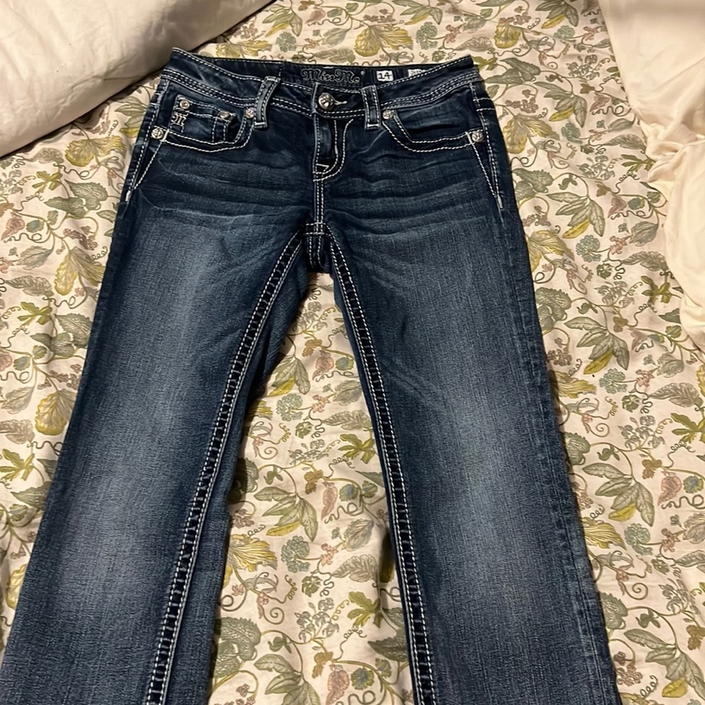 Miss me girl skinny jeans new barley worn